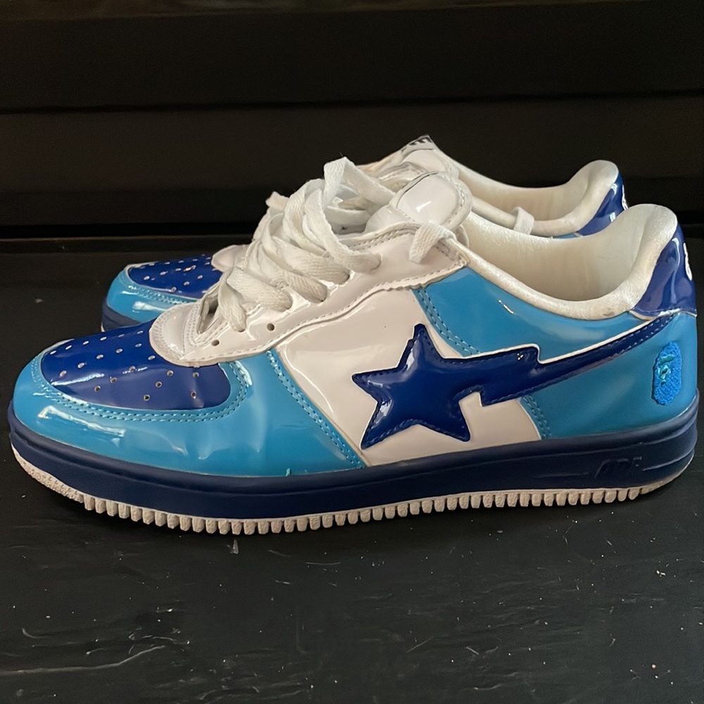 A Bathing Ape Bape Sta Navy FS-001 Sneaker DS Size 13 Used excellent condition - Picture 4 of 14